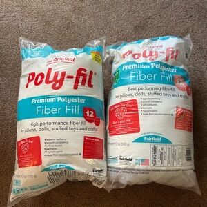 Poly-fil Premium Polyester Fiber Fill 2 Bags